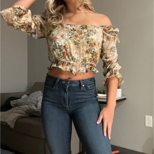 Floral Cropped Top